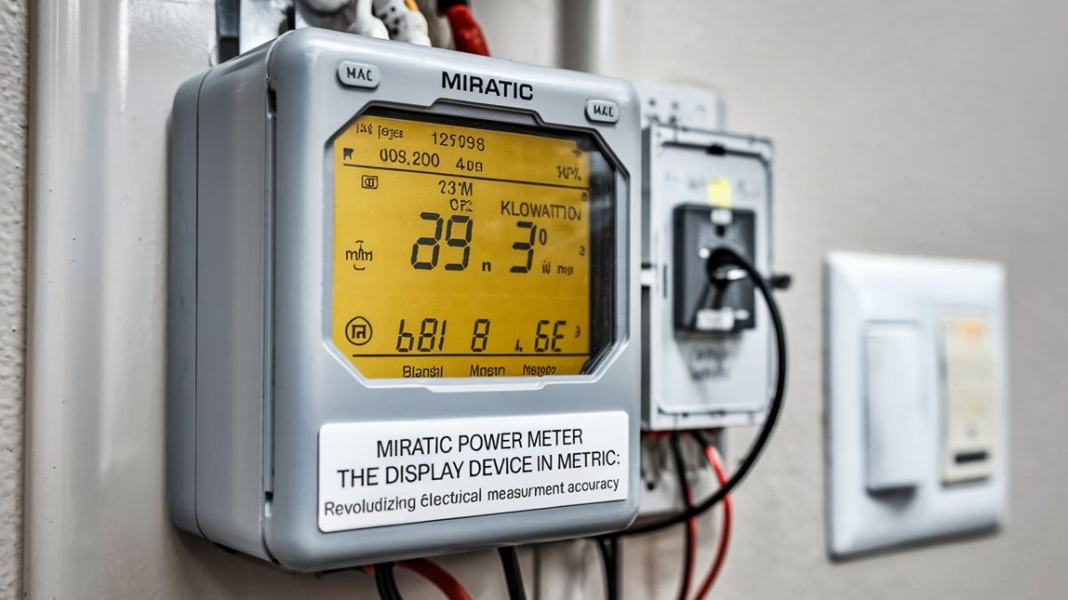 Miratic Power Meter The Display Device In Metric