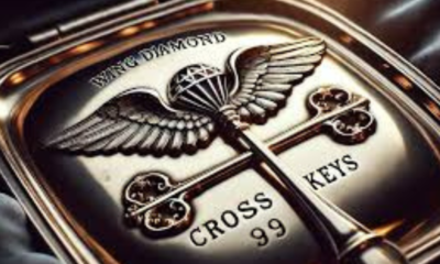 wing diamondcrosskeys silver mark